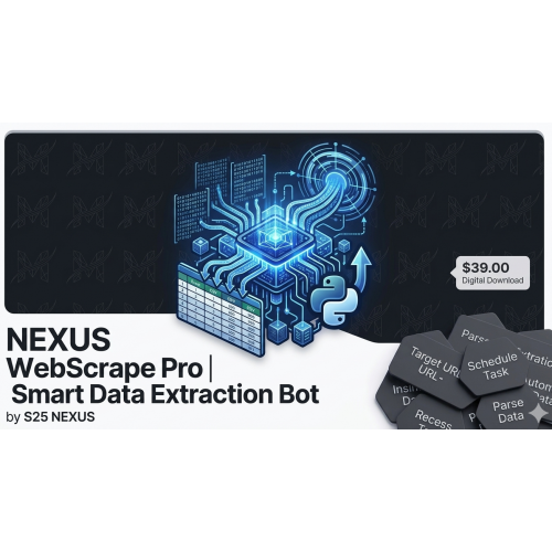 NEXUS WebScrape Pro | بوت ذكي لاستخراج البيانات NEXUS WebScrape Pro | بوت ذكي لاستخراج البيانات